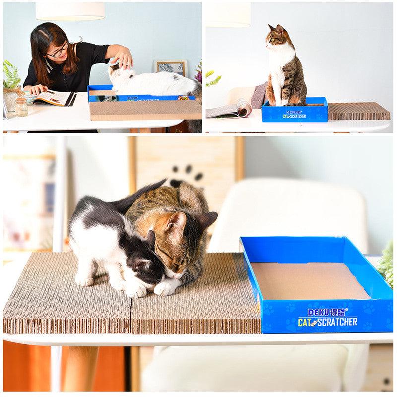 Feline Funhouse: Corrugated Cat Scratcher Box