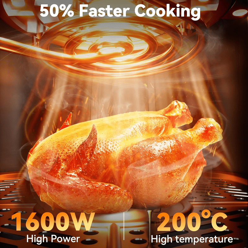 Stainless Air Fryer with Digital Touch Screen