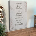 Blessed Is She Who Has Believed - Luke 1:45 Faith Wall Art III