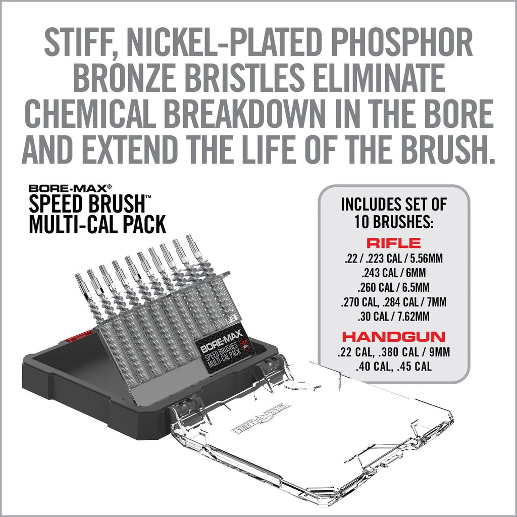 Bore-Max Speed Brushes Multi-Cal Pack