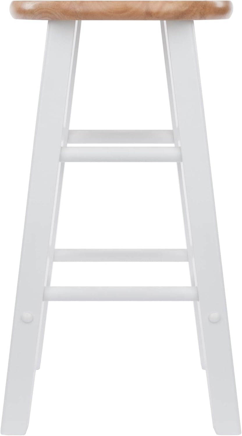 Element Counter Stools 24 Inch Natural White 2 Piece Set