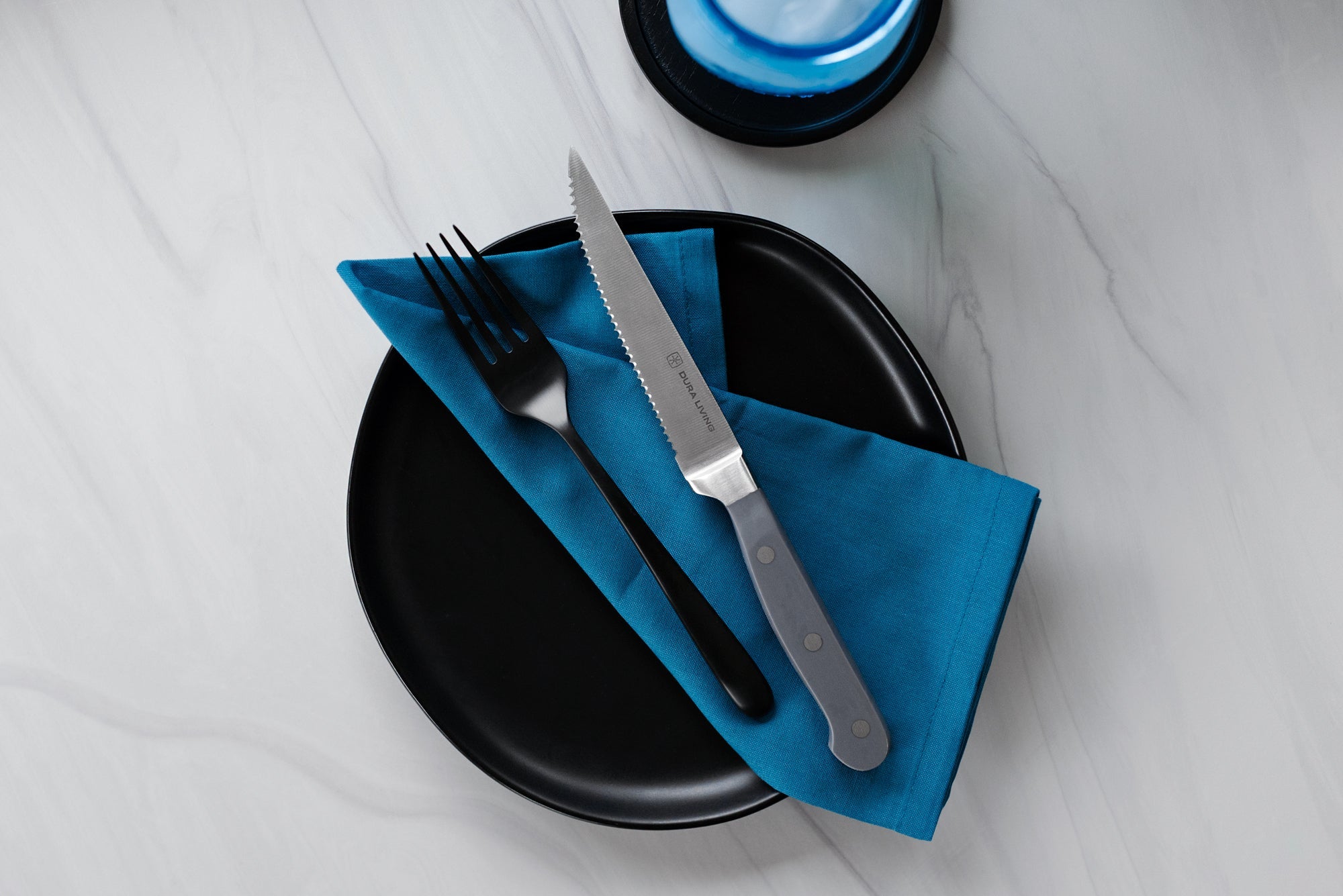 Superior Set of 8 Steak Knives - Gray