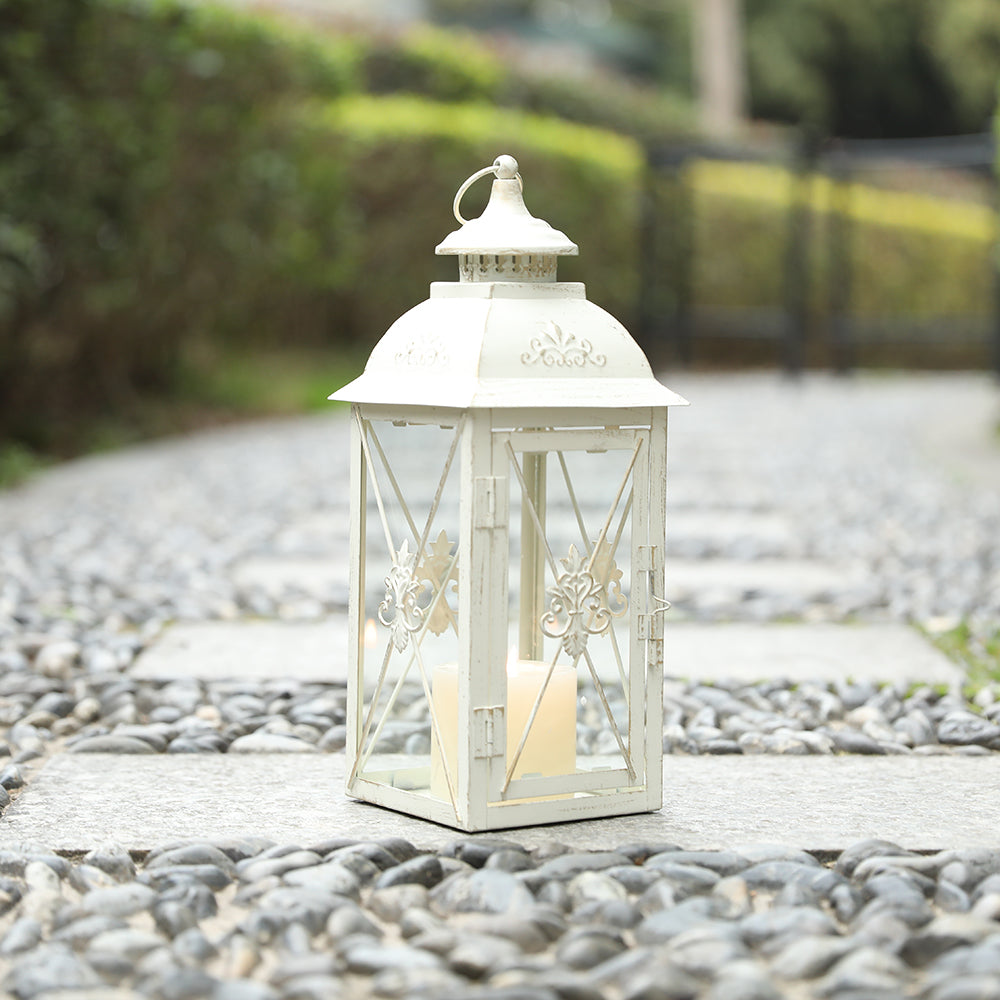 13.5'' Vintage Metal High Decorative Hanging Lantern Candle Holder