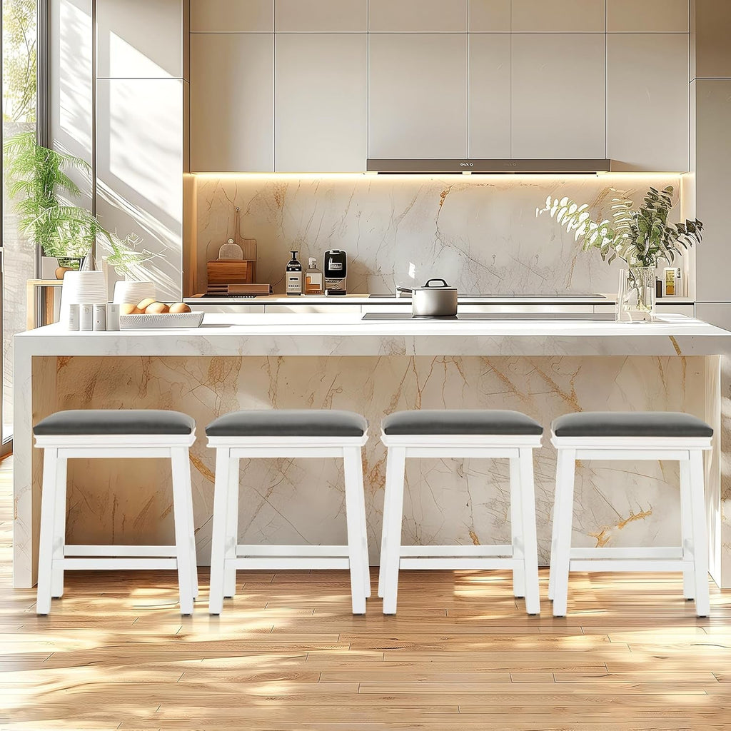 Modern 24 Inch Counter Height Bar Stools Set