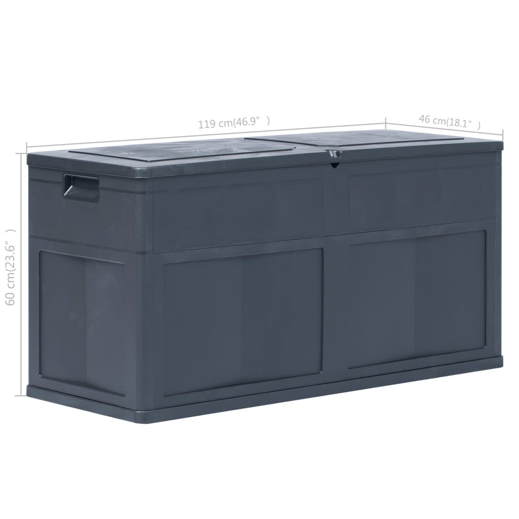 vidaXL Outdoor Storage Deck Box Chest Cabinet for Patio Cushions Garden Tools