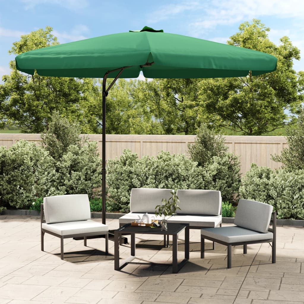 vidaXL Outdoor Umbrella Parasol with Cross Base Patio Sunshade Sun Shelter