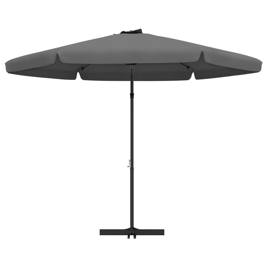 vidaXL Outdoor Umbrella Parasol with Cross Base Patio Sunshade Sun Shelter