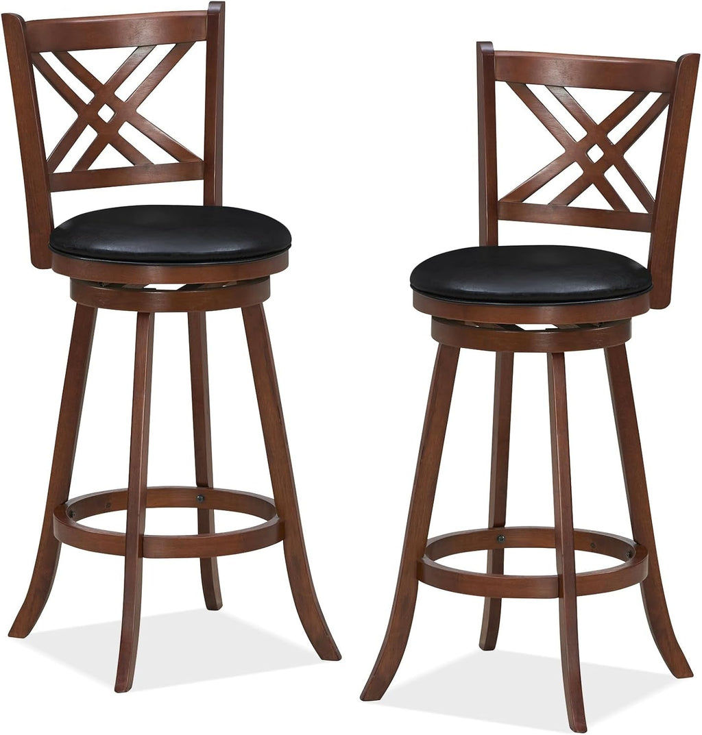 360 Degree Swivel Bar Stools Set of Two