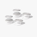 Glass Food Storage Containers - 12 Piece 2 Cup Set (6 Containers + 6 Lids)
