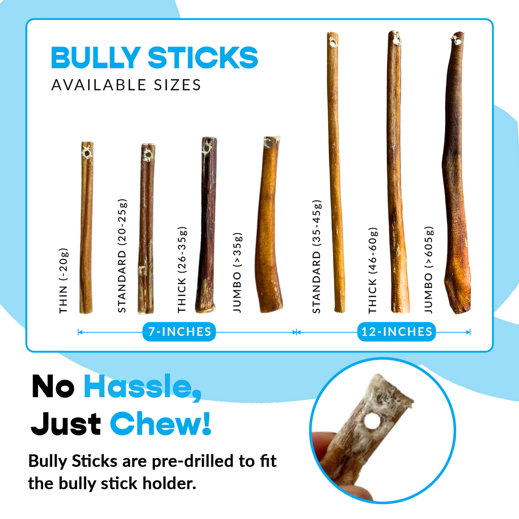 7" Thick Bully Sticks - Refill Pack