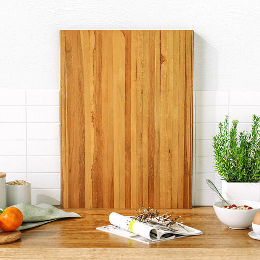 Teak Wood Cutting Board Extra Large 24 Inch Reversible Cutting Board with Handle-3