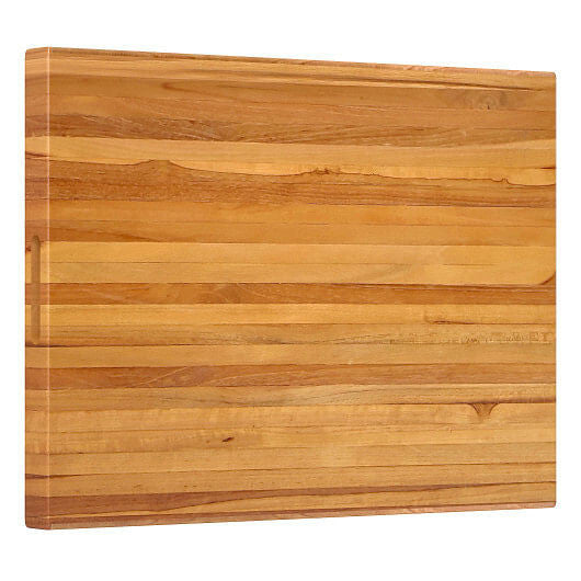 Teak Wood Cutting Board Extra Large 24 Inch Reversible Cutting Board with Handle-0