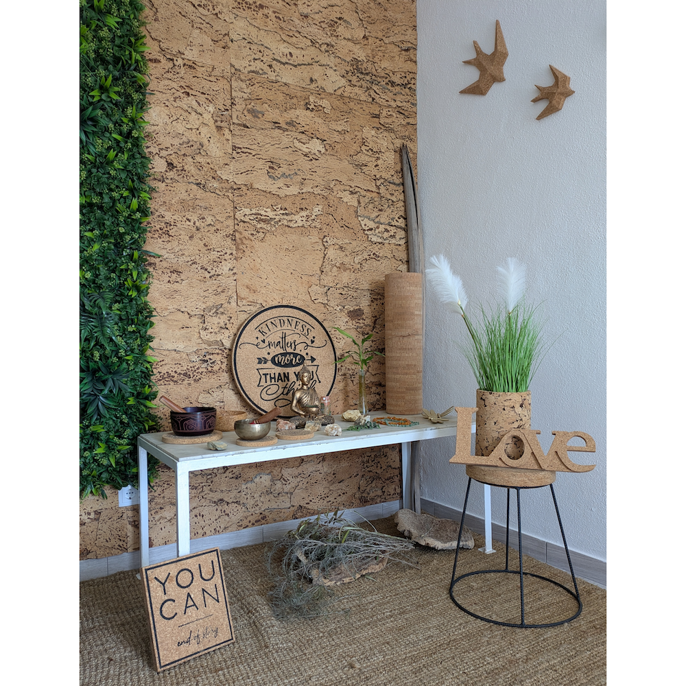 Natural Raw Cork Wall Art Panel
