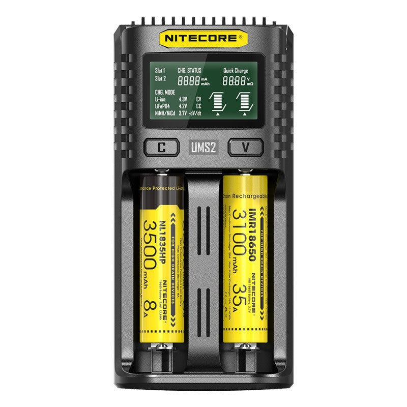 Nitecore UMS2 Dual-Slot USB-C Fast Charger-2