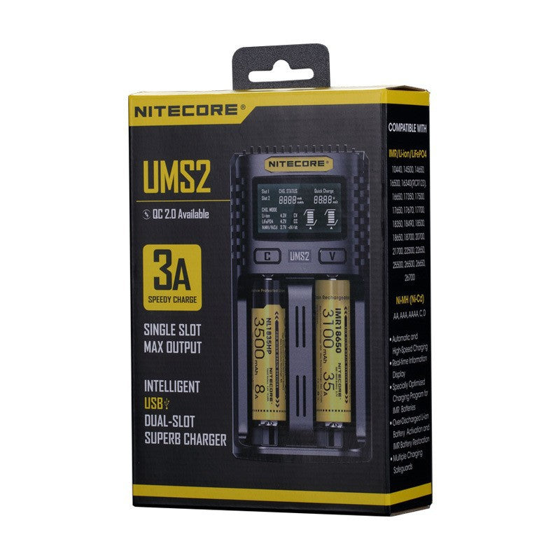 Nitecore UMS2 Dual-Slot USB-C Fast Charger-3