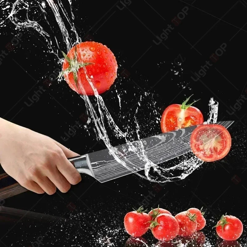 NNEOBA Professional Kitchen Knife Brown