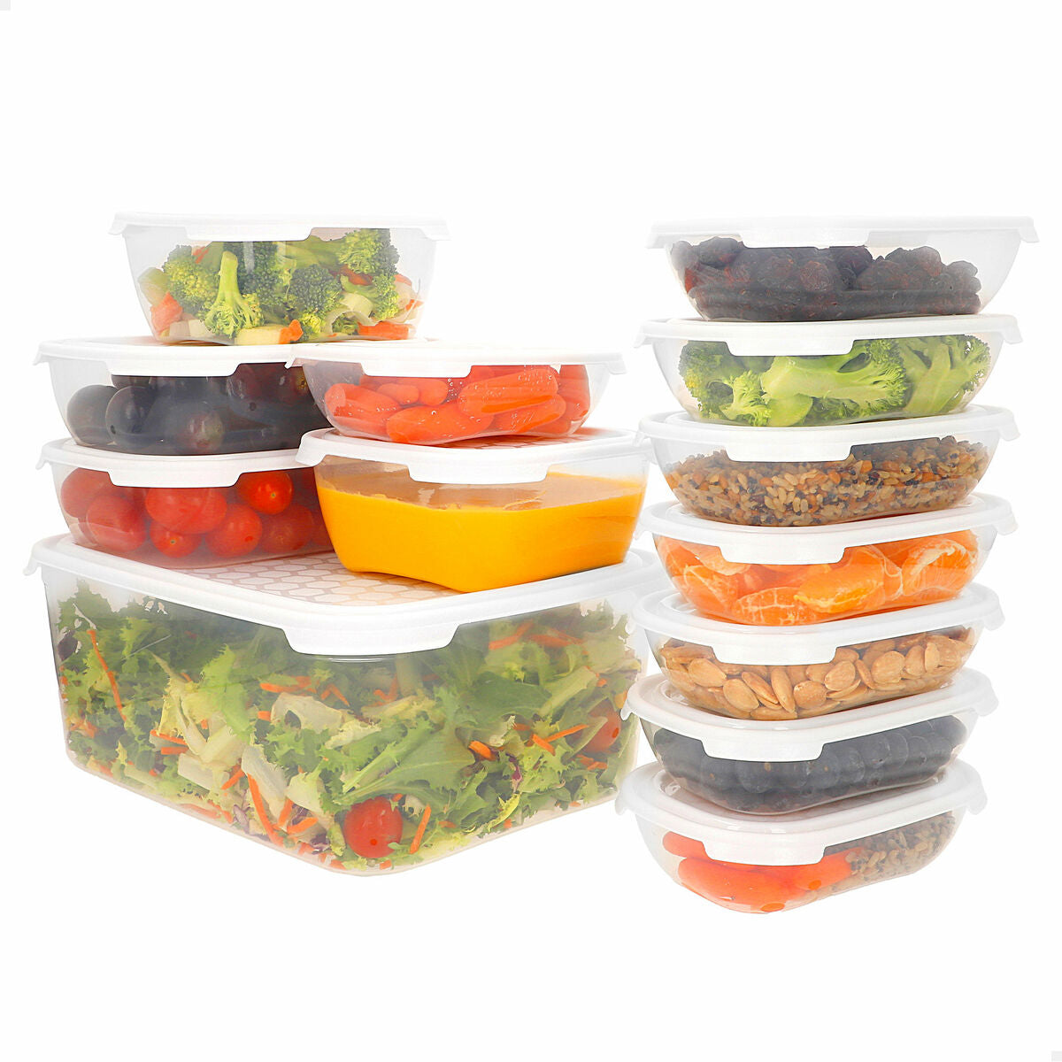Lunch box Max Home polypropylene (6 Units)