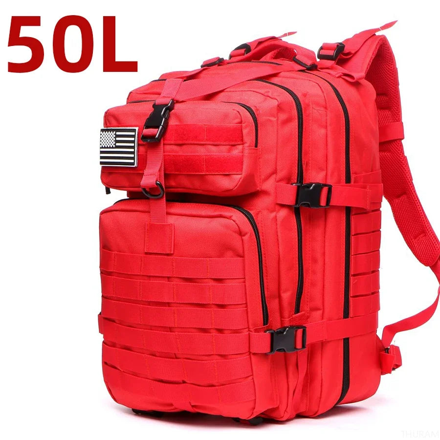 Waterproof Hiking Backpack Outdoor Bag (Red)
