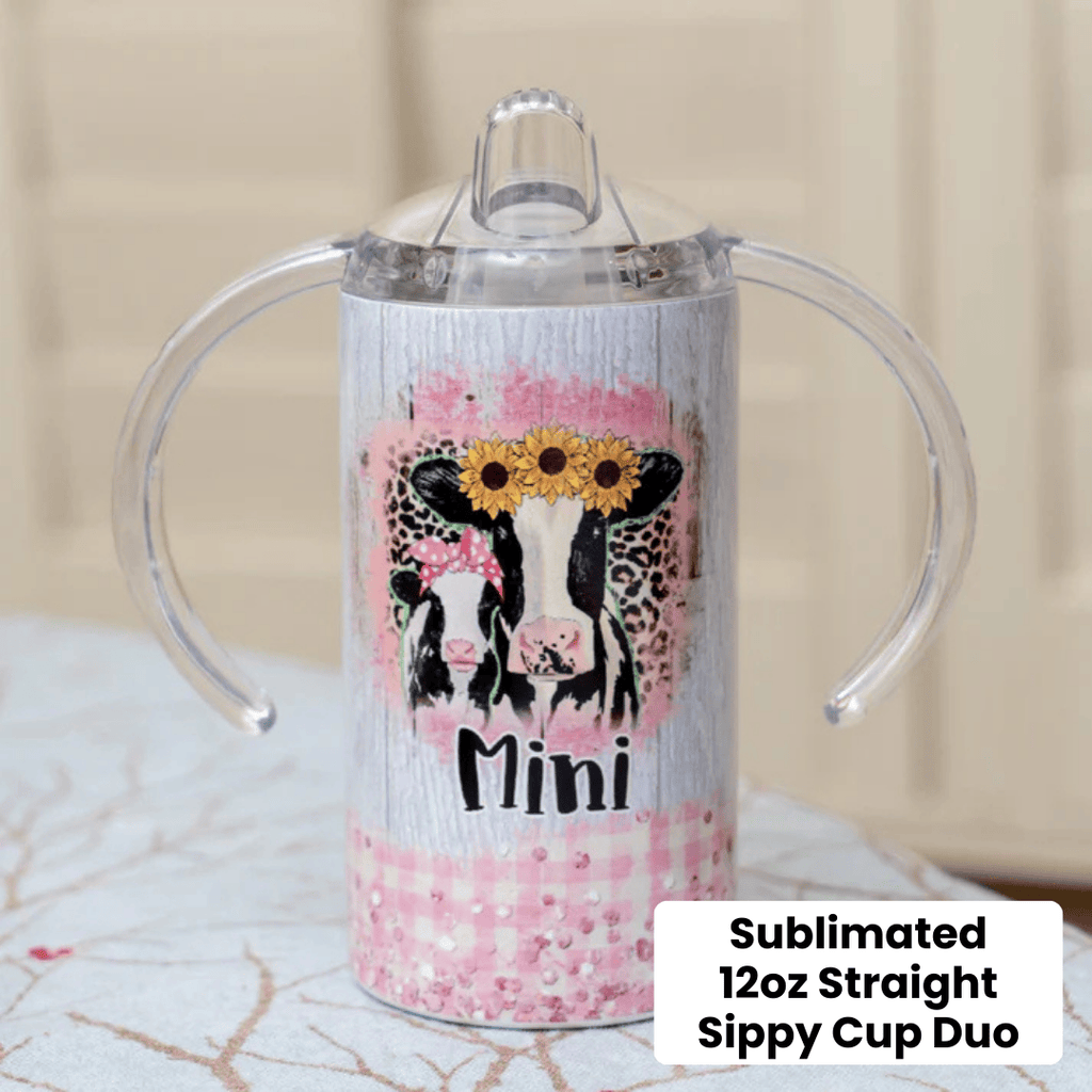 12oz Straight Sub Sippy Cup Duo