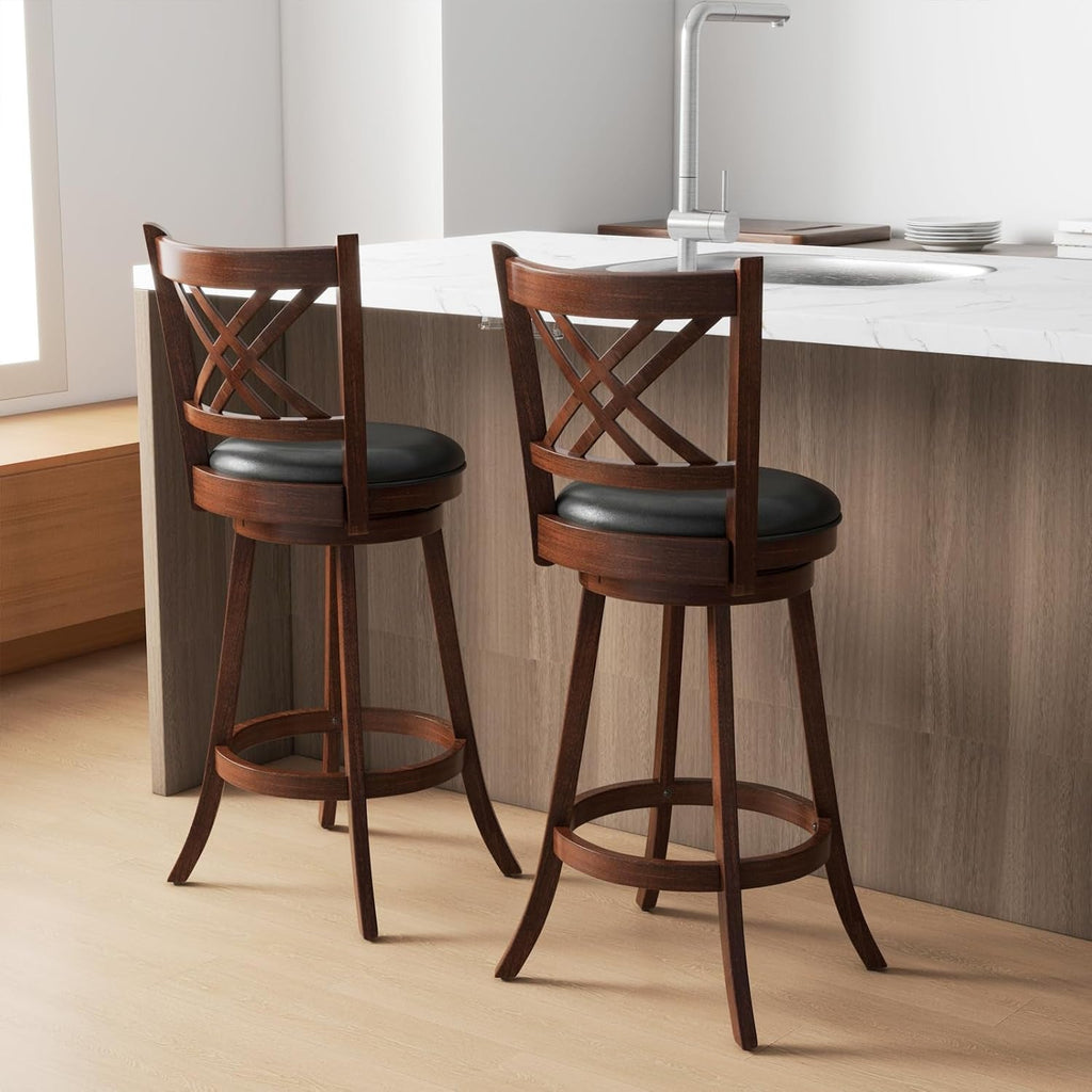 360 Degree Swivel Bar Stools Set of Two
