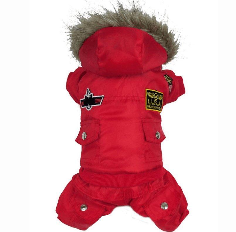 Air Force Inspired Four-Legged Pet Suit - Stylish Autumn And Winter Coats For Dogs-2