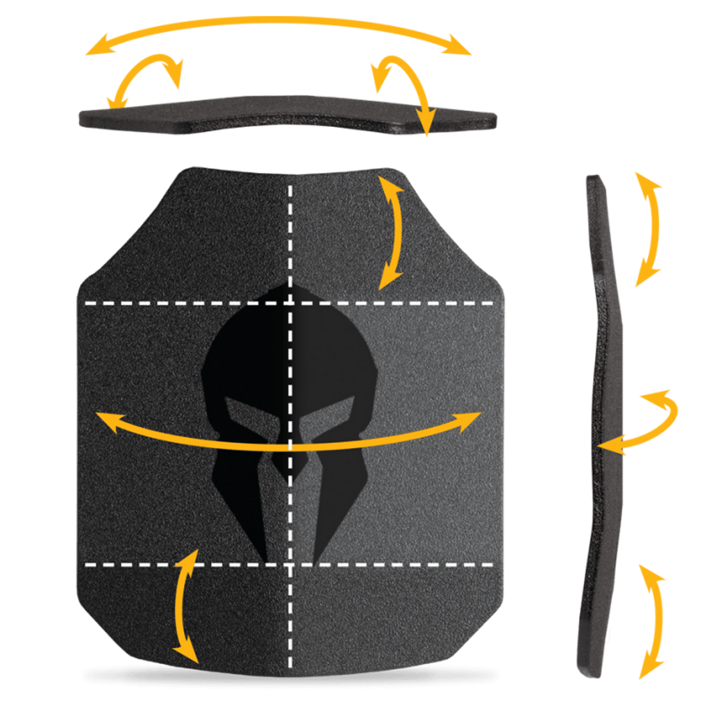 Spartan Level III+ AR550 Steel Body Armor (Set of 2)