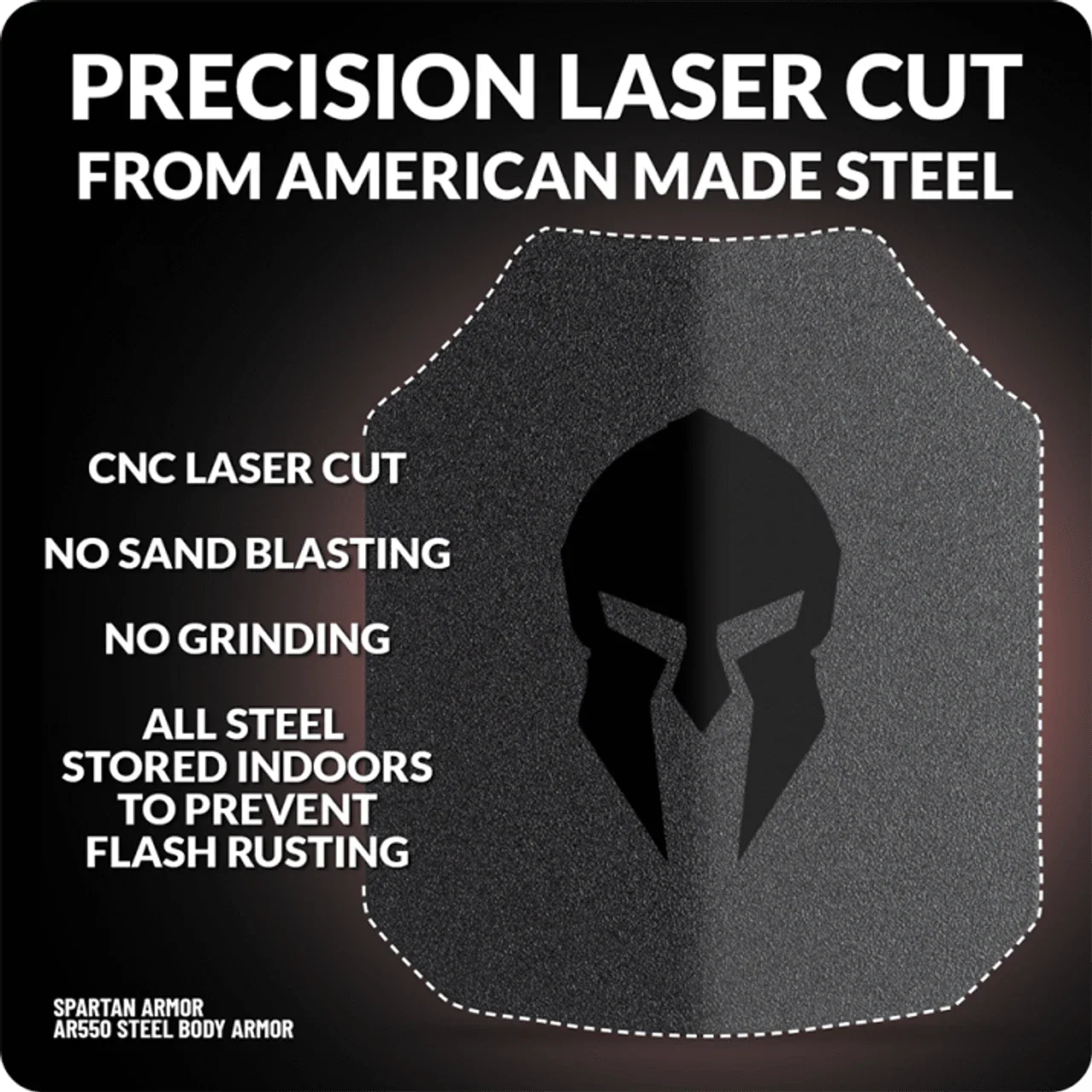 Spartan Level III+ AR550 Steel Body Armor (Set of 2)