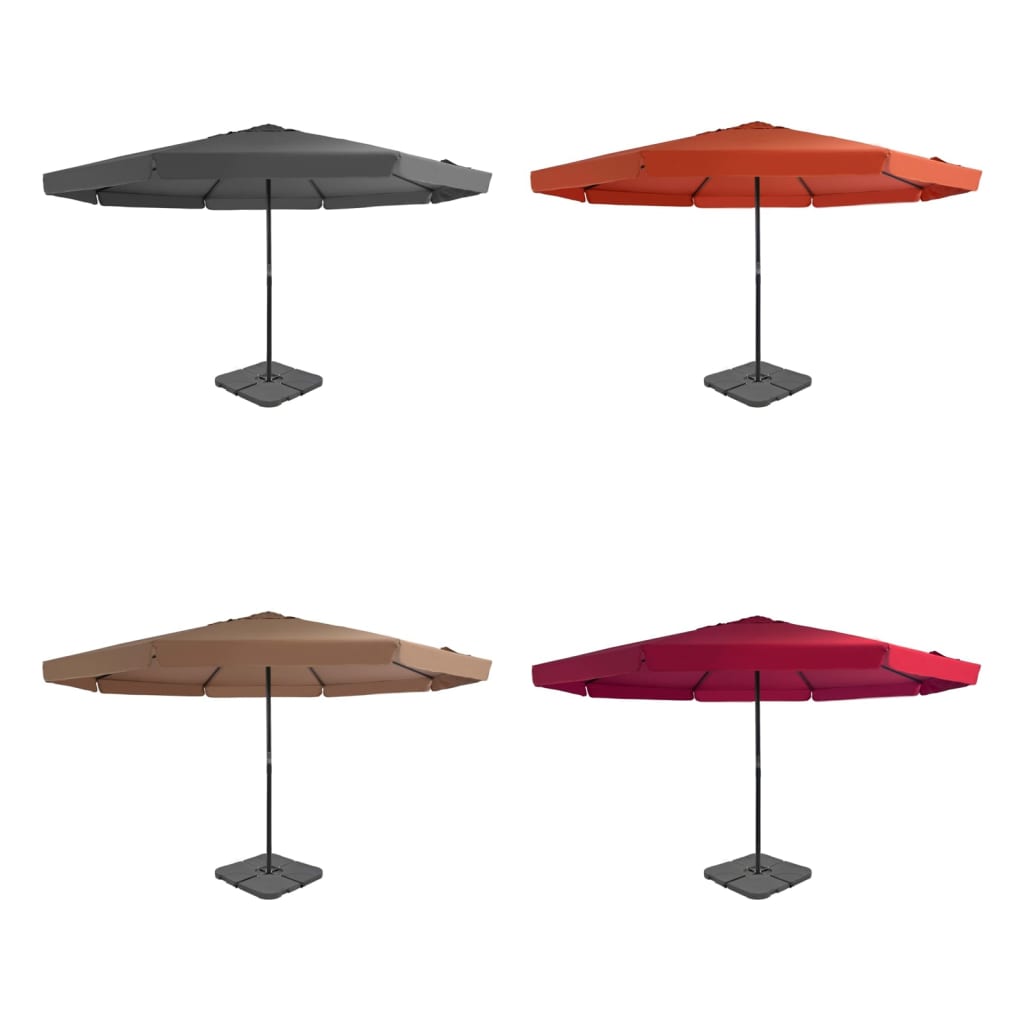 vidaXL Outdoor Umbrella Parasol with Fillable Base Patio Sunshade Sun Shelter