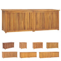 vidaXL Patio Storage Box Deck Box Garden Outdoor Cabinet Chest Solid Wood Teak-5